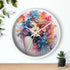 Wall Clock, Cool AI modern day home office restaurant beauty salon colorful female art wall clock design The Aurora Touch