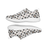 Women’s athletic shoes, Tribal all over print pattern design casual sport school work walking comfy soft lace up stylish tennis shoe