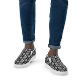 Men’s slip-on canvas shoes, Tribal design men casual jean everyday wear stylish clean comfortable walking work shopping soft male shoe