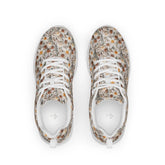 Women’s athletic shoes, crotchet floral pattern print comfortable casual sporty style yoga walking daily wear soft tennis shoe