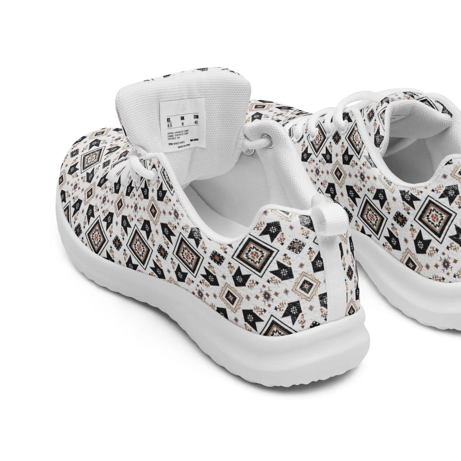 Men’s athletic shoes, Male tribal all over pattern print design comfy sporty walking jogging working casual stylish fashion sneaker shoes