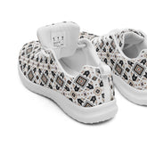 Men’s athletic shoes, Male tribal all over pattern print design comfy sporty walking jogging working casual stylish fashion sneaker shoes