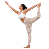 Yoga Leggings, Southern country style design all over pattern female workout casual stretchy soft smooth stylish blazer shirt pairing pants