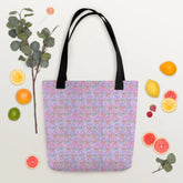 Celestial neon colored Tote all purpose travel school work fashionable mystical print pattern butterfly design stylish bag The Aurora Touch
