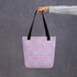 Celestial neon colored Tote all purpose travel school work fashionable mystical print pattern butterfly design stylish bag The Aurora Touch