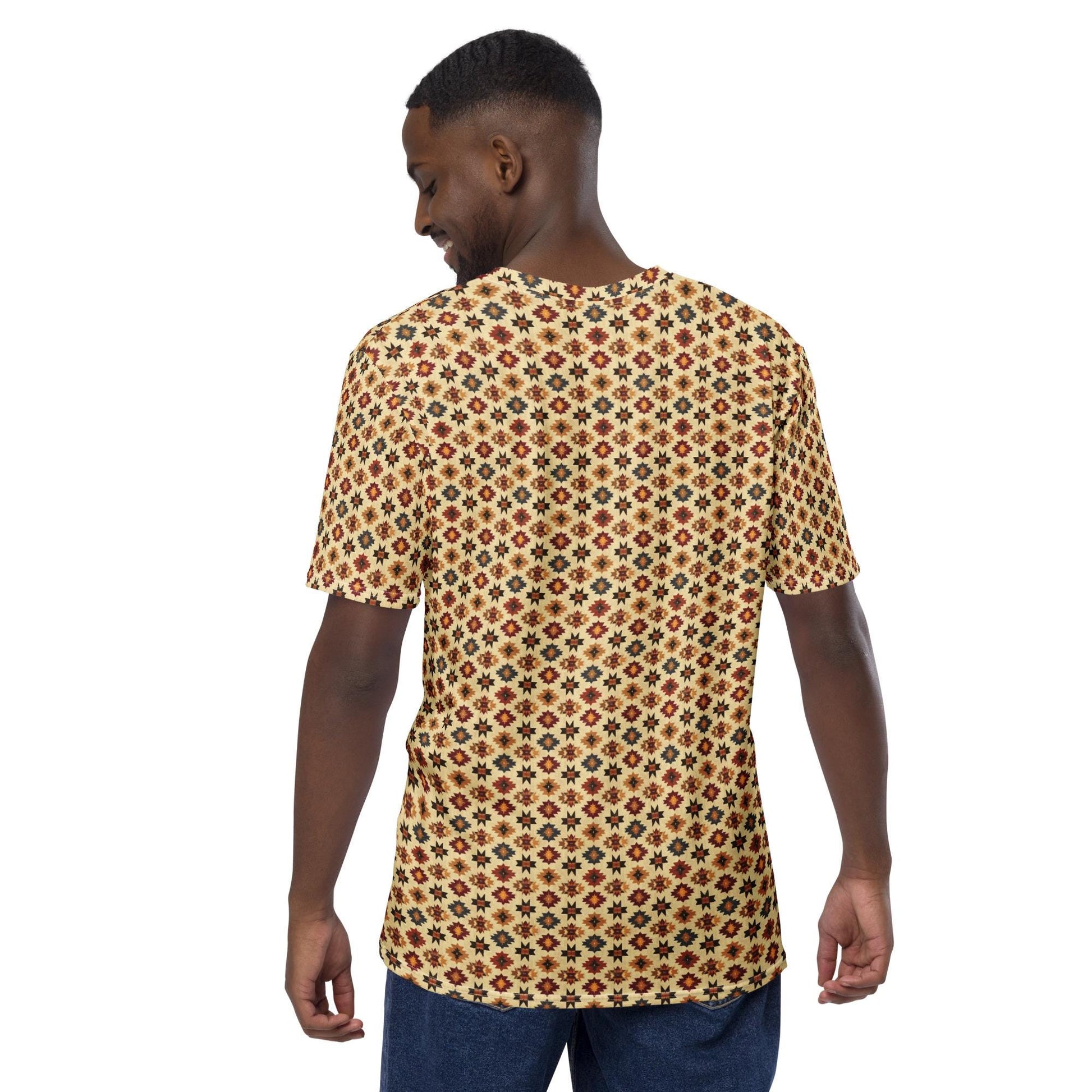 Men&#39;s t-shirt, native all over print pattern stylish casual college work travel sweatpants jeans smooth comfortable s ft to the touch shirt