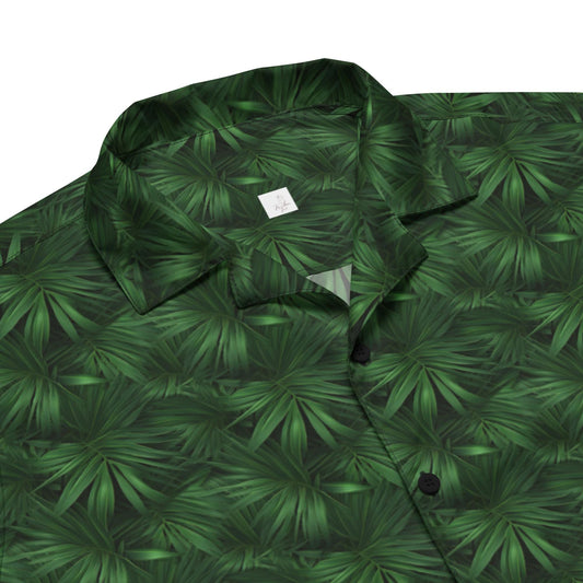 Mens Tropical Green Vacation Casual Moisture-wicking Trendy Summer Festival Fashion Wear