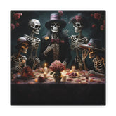 Canvas Gallery Wraps, Halloween day of the dead vibrant traditional portrait hallway lounge room home  decor cool unique wall art The Aurora Touch