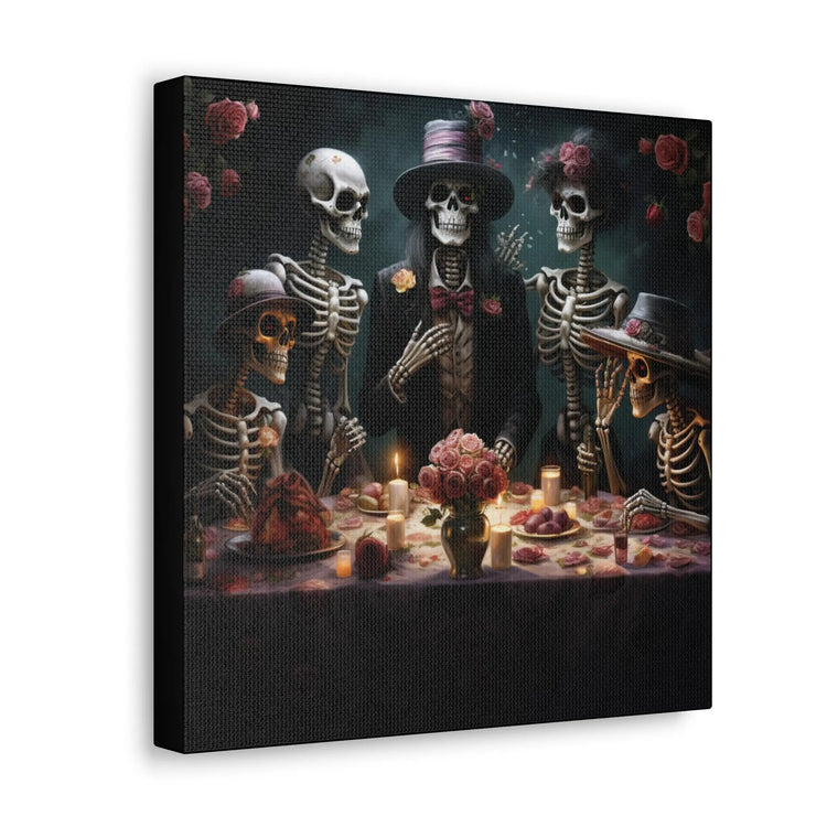 Canvas Gallery Wraps, Halloween day of the dead vibrant traditional portrait hallway lounge room home  decor cool unique wall art The Aurora Touch