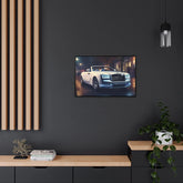 Gallery Canvas Wraps, Horizontal Frame, White Rolls Royce, Fancy Art Piece, Office Wall Art, Hallway Wall Art, Gift For Boss, Gift for Dad The Aurora Touch