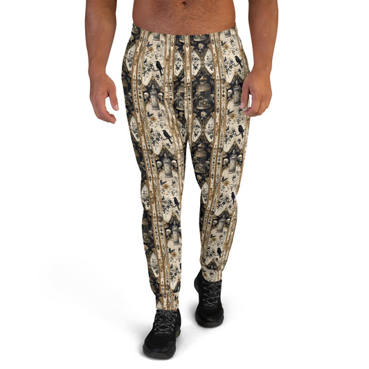Men's Joggers, Gothic men fashion layback casual super soft everyday all day lounge jogging workout movie night sweat pants clothing wear
