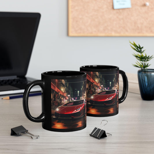 Black Mug, Red Lamborghini, Sexy Mug, Gift for Dad, Gift for Son, Hot Coffee Mug, Hot Tea Mug, Office Boss Gift, Holiday Sale, Father's Day