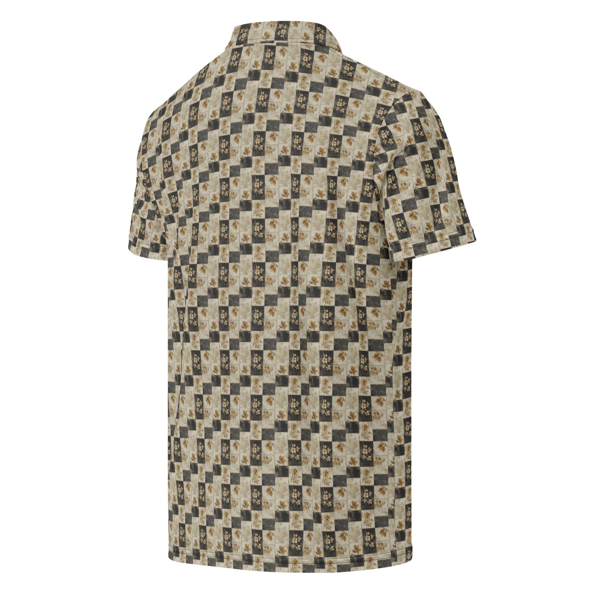 Men’s slim fit polo gothic soft style classy casual dinner minimilist basic pattern fashionista male designer shirt