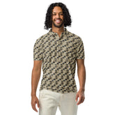 Men’s slim fit polo gothic soft style classy casual dinner minimilist basic pattern fashionista male designer shirt The Aurora Touch