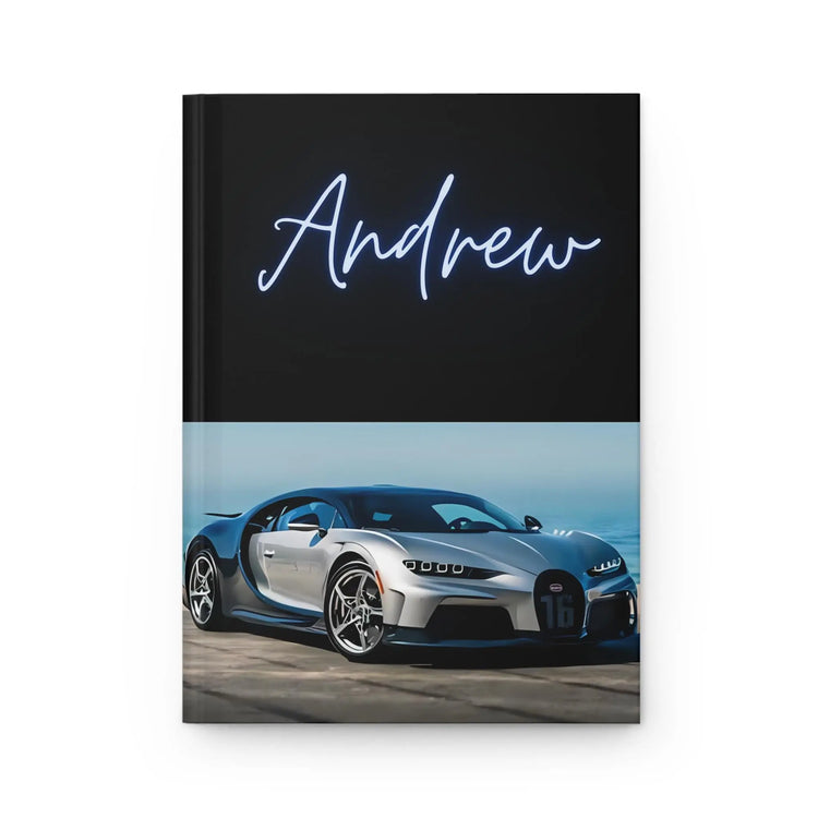 Hardcover Journal Matte, personalized Bugatti Notebook, Daily school Journal, College Notes Journal, Writing Class notebook The Aurora Touch