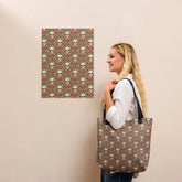 Sugar Skull Tote bag designer fashion pattern all over print computer Ipad office work travel gym grocery shopping all purpose theme bag The Aurora Touch