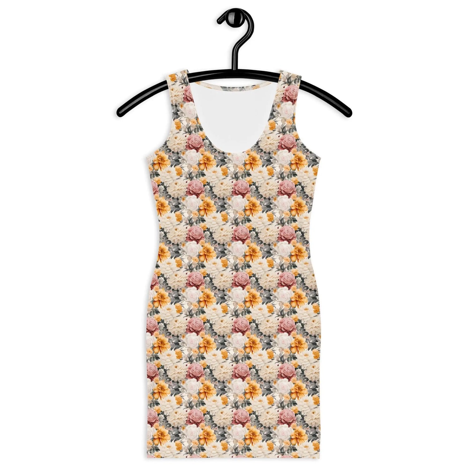 Floral all over print pattern art design casual dinner date party wear blazer fashion bodycon dress The Aurora Touch