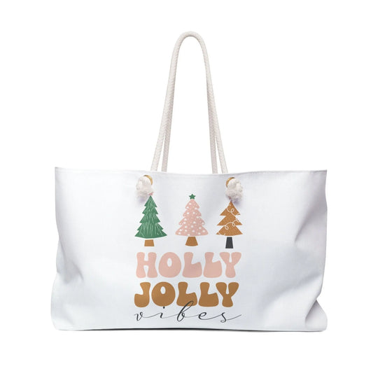 Winter Holiday Weekender Bag - Oversized Personal Tote for Xmas Travel, Large Carryall Teacher Bag, Student Book Bag The Aurora Touch