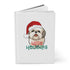 Hardcover Journal Matte, Shitzu puppy dog lover Xmas holiday style  daily diary school fitness student notebook pad  great xmas gift The Aurora Touch