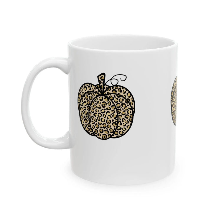 Ceramic Mug 11oz, Pumpkin mug, Halloween mug, white cofee mug, cozy coffe mug, novelty coffee mug, pumpkin mug The Aurora Touch