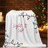 Velveteen Xmas Holiday Plush Blanket warm fuzzy bed spread covering couch festive novelty any room throw The Aurora Touch