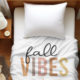 Velveteen Fall Plush Blanket soft cozy autumn Holiday vibes pumpkin minimilist design furniture decor throw The Aurora Touch