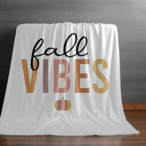 Velveteen Fall Plush Blanket soft cozy autumn Holiday vibes pumpkin minimilist design furniture decor throw The Aurora Touch