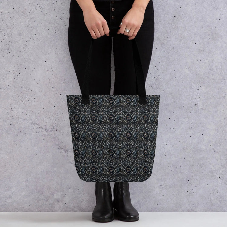 Holiday style lace design Tote bag casual everyday shopping office travel gym school gifting fancy stylish purse The Aurora Touch