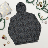 Female Black Lace Print Sublimation Pattern Hoodie The Aurora Touch