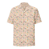 Unisex button shirt, Designer pastel color country livin all print design casual stylish cool fabric everyday work travel beach shirt