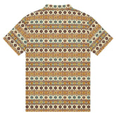 Men’s slim fit native print polo casual classic work business dinner stylish fashion modern male shirt