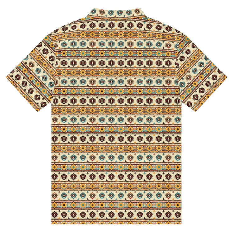 Men’s slim fit native print polo casual classic work business dinner stylish fashion modern male shirt