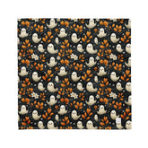 Halloween Pet Bandana all over mini ghosts print stylish casual walk travel designer adorable cat dog human scarf The Aurora Touch