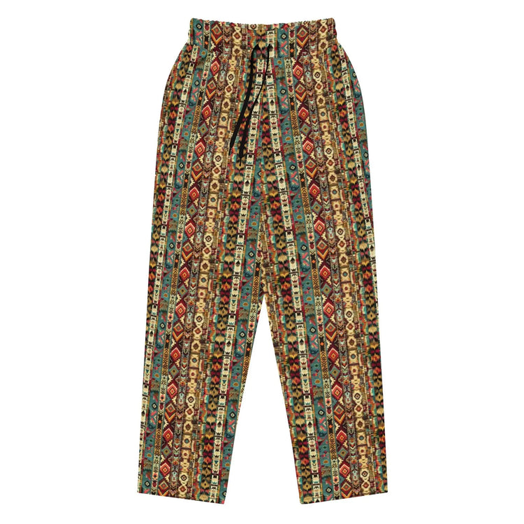Wide-leg joggers, Unisex fit native all over pattern design casual recycled fabric relaxed all day wear lounge sweat pants The Aurora Touch