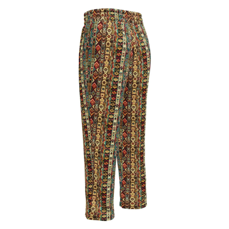 Wide-leg joggers, Unisex fit native all over pattern design casual recycled fabric relaxed all day wear lounge sweat pants