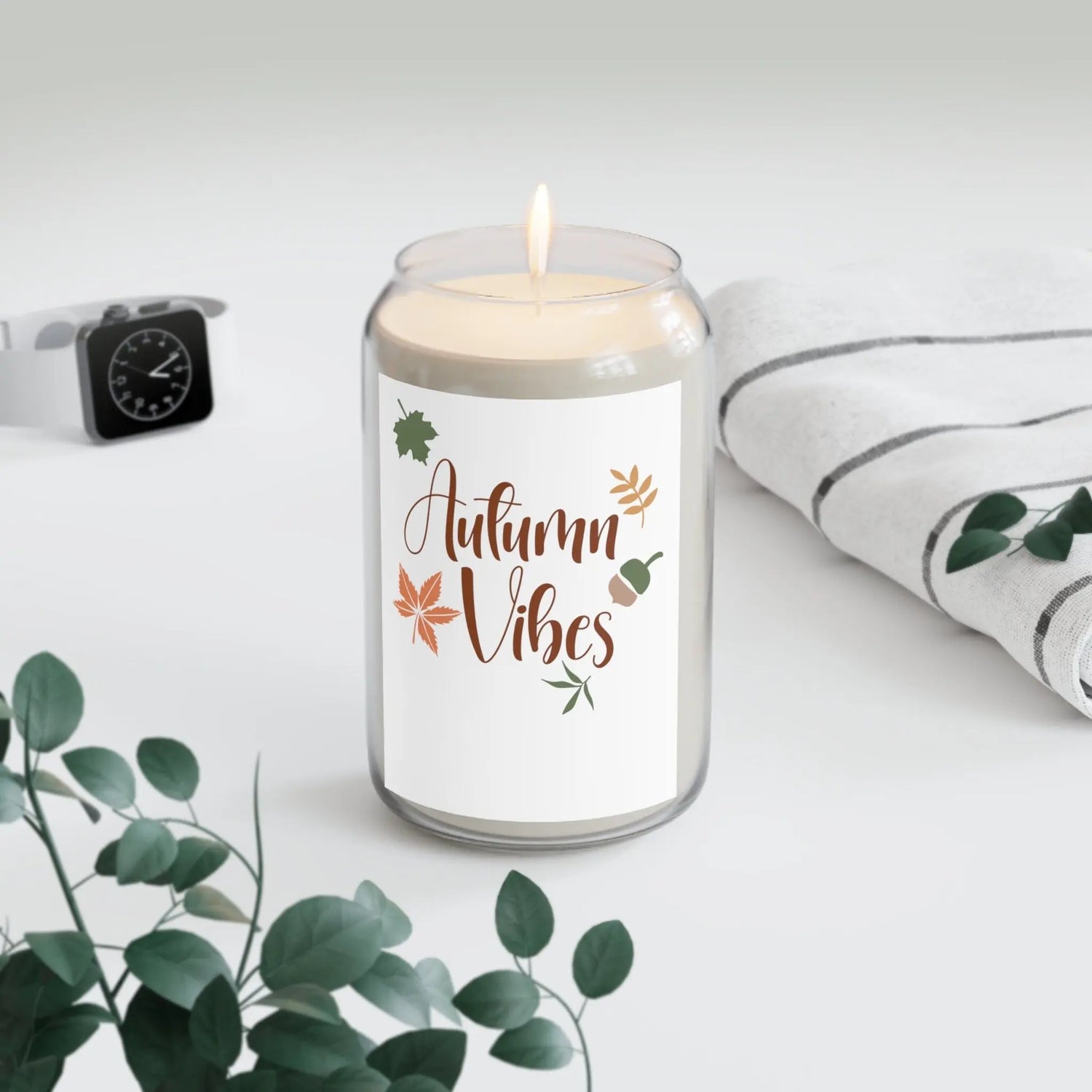 Scented Candle, 13.75oz comfort spice scented eco-friendly Thanksgiving Fall Holiday scented soy home decor candle The Aurora Touch