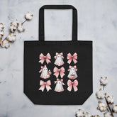 Halloween pink croquet Eco Tote stylish everyday use college accessory carry all bag cute novelty ghost design trick or treat candy pouch The Aurora Touch
