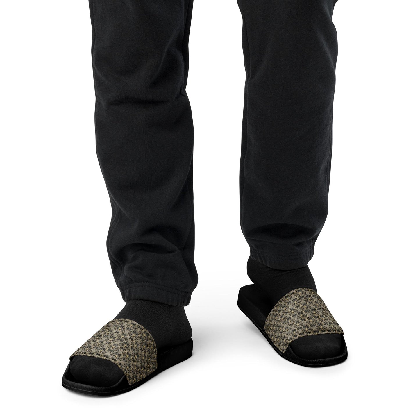 Sandalias planas con estampado de esqueleto para hombre, diseño informal, para uso en casa, playa, compras, caminar, de diseñador, a la moda