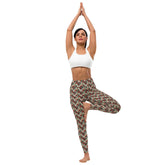 Yoga floral Leggings red roses all over pattern design pilates gym running walking shopping sweater hoodie pairing fashion stretchy pants