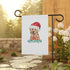 House Banner, Xmas Dog Decor, Golden Retriever Portrait, Pet Lover Holiday Decoration, Outside Banner, Garden Flag The Aurora Touch