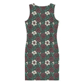 Floral All-Over Print Bodycon Dress | Fall Fashion | Elegant Floral above knee Dress | Trendy Party Outfit