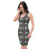 Floral All-Over Print Bodycon Dress | Fall Fashion | Elegant Floral above knee Dress | Trendy Party Outfit The Aurora Touch
