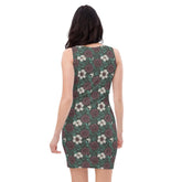 Floral All-Over Print Bodycon Dress | Fall Fashion | Elegant Floral above knee Dress | Trendy Party Outfit The Aurora Touch