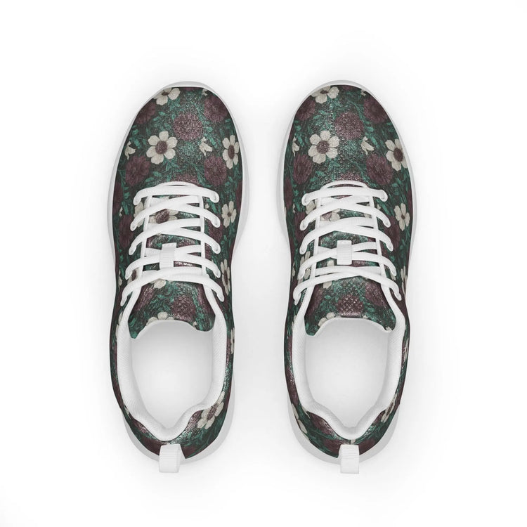 Fall Floral Women’s athletic shoes, Soft cozy warm ideal walking running casual wearing stylish every day female tennis shoe