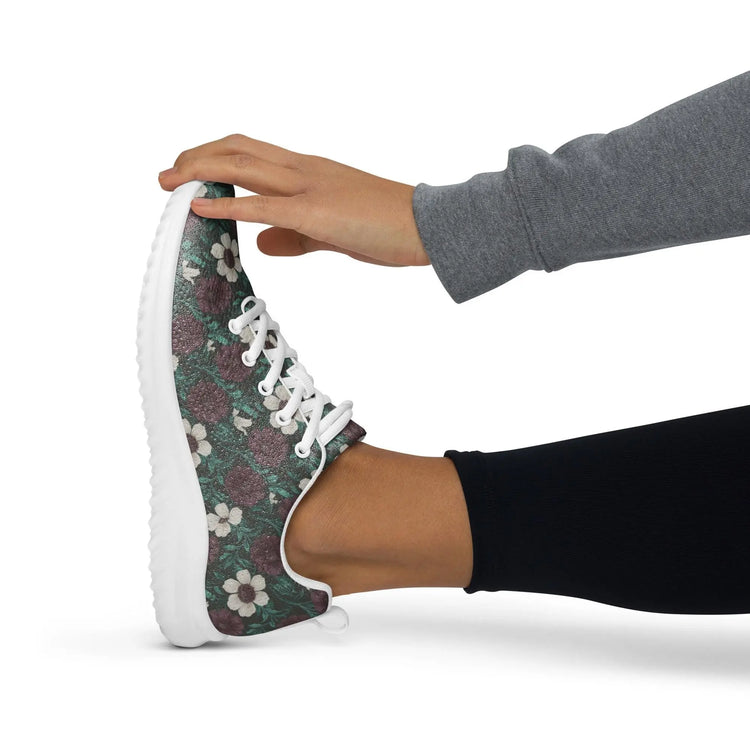 Fall Floral Women’s athletic shoes, Soft cozy warm ideal walking running casual wearing stylish every day female tennis shoe