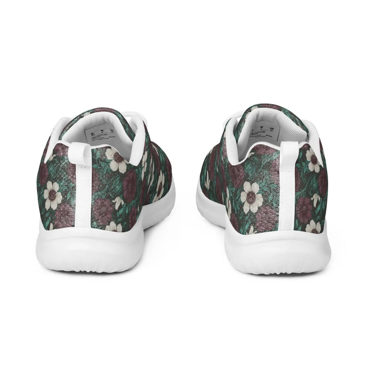 Fall Floral Women’s athletic shoes, Soft cozy warm ideal walking running casual wearing stylish every day female tennis shoe