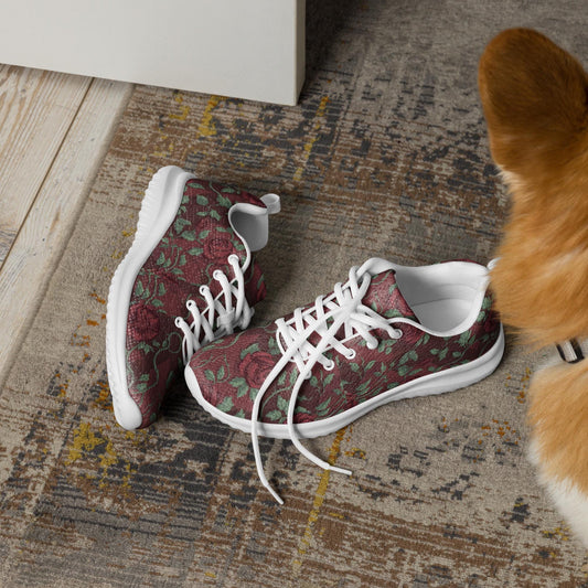 Chic Floral All-Over Print Athletic Shoes for Women - Soft, Casual, and Fashion-Forward Footwear