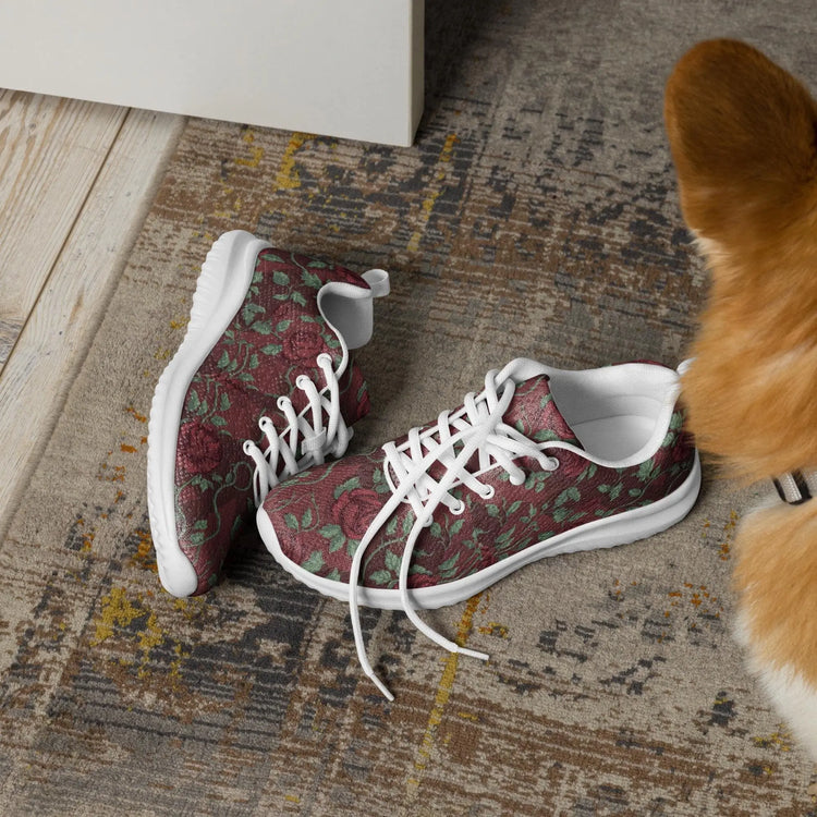 Chic Floral All-Over Print Athletic Shoes for Women - Soft, Casual, and Fashion-Forward Footwear