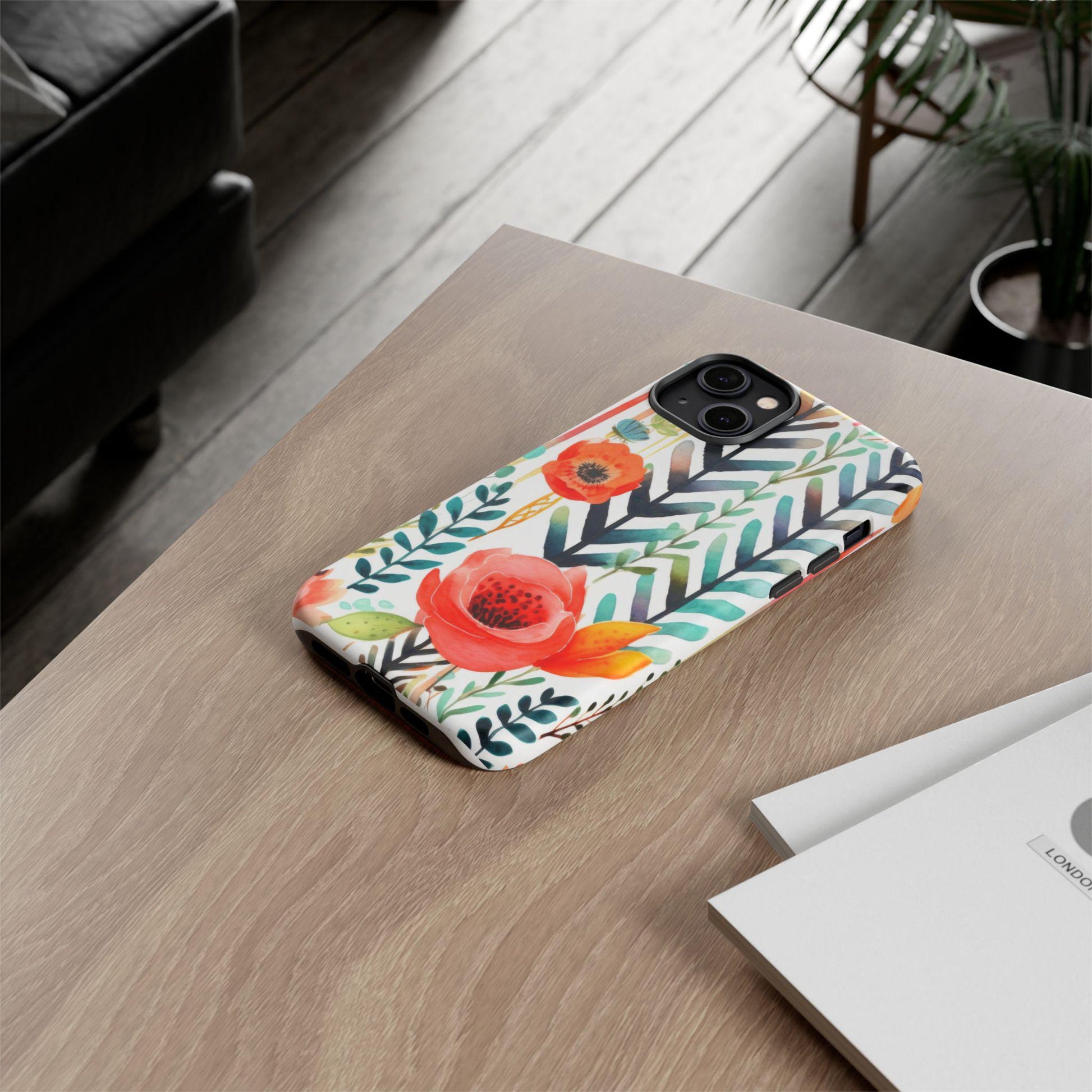 Floral Tough Phone Case | Vibrant, Durable, Gift for Her, Women's Accessories, Nature Lover, Birthday, Mother's Day