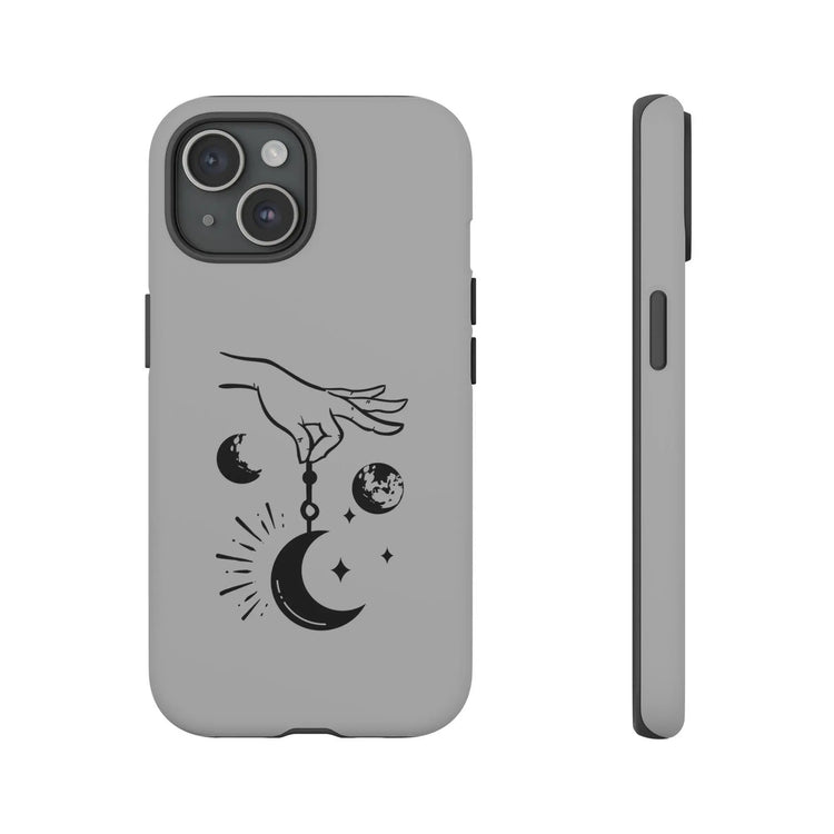 Tough Cases, Celestial Tarot designed Matte Glossy White Hard IPhone Cover Case, Astrology inspired gift item